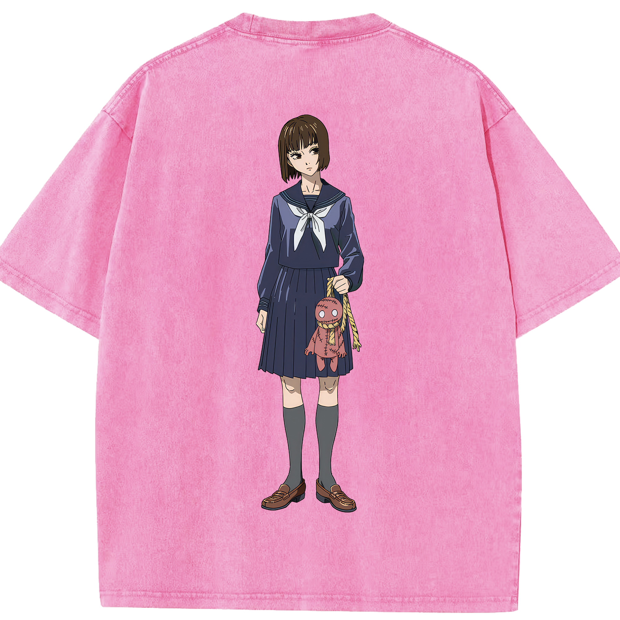 （画像用） 呪術廻戦 Jujutsu Kaisen 綿100% ヴィンテージ風 半袖Tシャツ（背面プリント）
